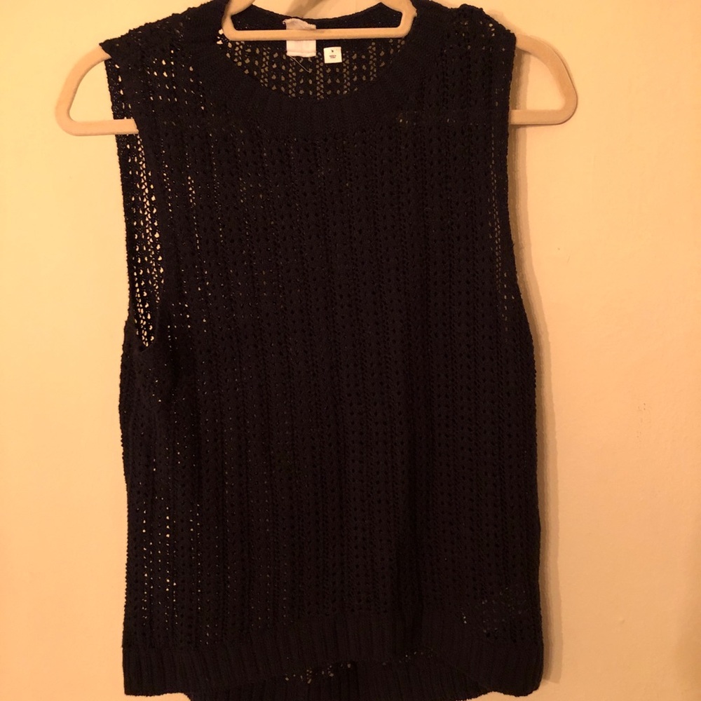 Open Knit Sweater Tank